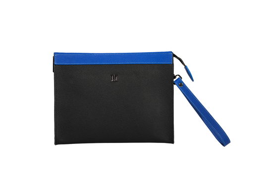 MONACO DERİ MAVİ CLUTCH ÇANTA